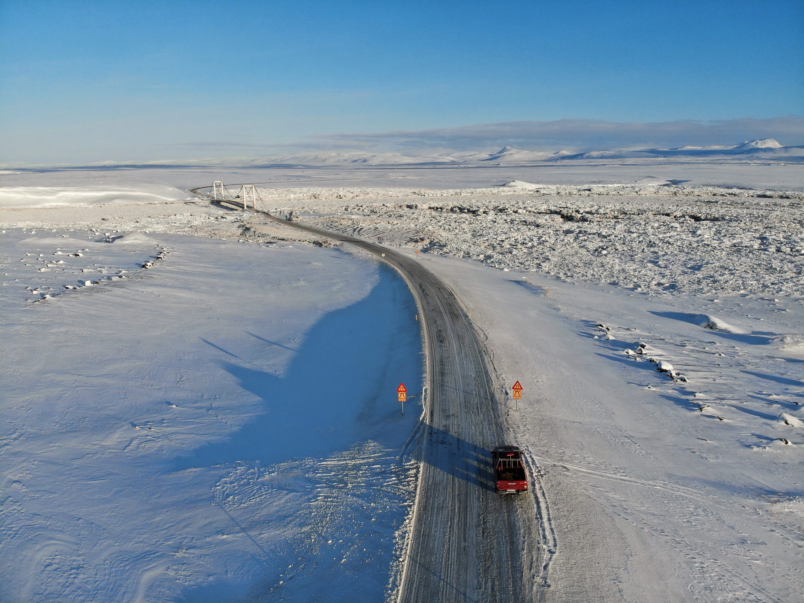 Jökulsá á Fjöllum: Breyttur opnunartími á veginum yfir Jökulsá á Fjöllum – Óvissustig áfram í gildi